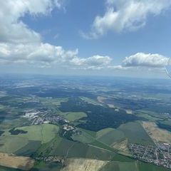 Verortung via Georeferenzierung der Kamera: Aufgenommen in der Nähe von Okres Plzeň-jih, Tschechien in 1700 Meter